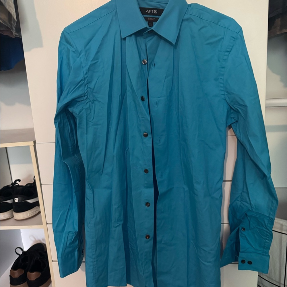 Apt. 9 Vibrant Blue Long Sleeve Shirt